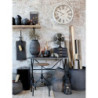 Černá antik malá kovová komoda se šuplíčky Factory - 31*23*22cm