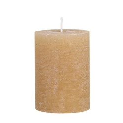 Medová široká svíčka Rustic pillar honey - Ø 7*10cm/ 40h