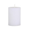 Bílá široká svíčka Macon Rustic white - Ø 7*10cm/ 40h