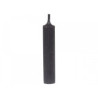 Černá úzká krátká svíčka Short dinner black - Ø 2 *11cm / 4.5h
