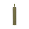 Zelená olivová úzká krátká svíčka Short dinner olive - Ø 2 *11cm / 4.5h