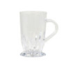 Sklenička ze silnějšího skla s ouškem a dekorem Diamond cut - Ø7*12 cm / 295ml