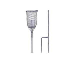 Zinkový antik kovový svícen se zápichem Spear - 11*103 cm