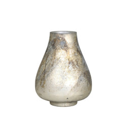 Mocca rtuťová skleněná dekorační váza / svícen Vissia - Ø 20*26 cm