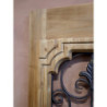 Hnědočerný antik dekorativní panel na postavení Sutt French - 30*5*167 cm