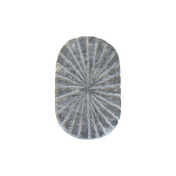 Šedá oválná mramorová úchytka Marble - 5,5*3,5 cm