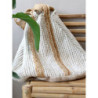 Béžová plážová jutová taška Beach Bag - 40*30*60 cm