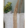 Béžová plážová jutová taška Beach Bag - 40*30*60 cm