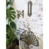 Bronzový antik litinový zvonek s ornamenty Brasso - 7*14*13 cm