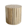 Přírodní kulatý stůl z dřevěných špalíků Eucalypt - Ø 30*30cm
