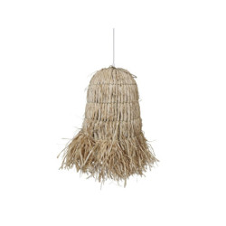 Přírodní závěsné světlo s lýkovým stínidlem Raffia - Ø 28*32cm/ E27/ 40W