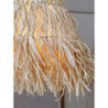 Přírodní závěsné světlo s lýkovým stínidlem Raffia - Ø 30*26 cm/ E27/ 40W