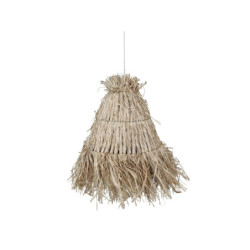 Přírodní závěsné světlo s lýkovým stínidlem Raffia - Ø 30*26 cm/ E27/ 40W