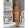 Přírodní stojací lampa s lýkovým stínidlem Raffia - Ø 28*127 cm/ E27