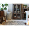 3ks hnědý antik dřevěný box / obal na květináč Grimaud Unit - 37*37*40/ 30*30*39/ 24*24*37 cm
