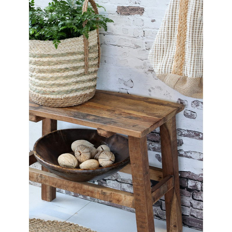 Hnědá dekorační dřevěná lavice Grimaud Unit - 60*30*50 cm