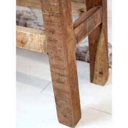Hnědá dekorační dřevěná lavice Grimaud Unit - 60*30*50 cm