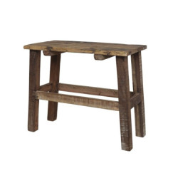 Hnědá dekorační dřevěná lavice Grimaud Unit - 60*30*50 cm