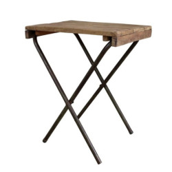 Hnědý odkládací dřevěný stůl Grimaud School Table - 61*45*70 cm