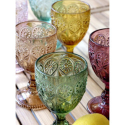 Sada 6ks barevných skleniček na víno  Saint-Émilion zúžené - Ø8*15cm / 230ml