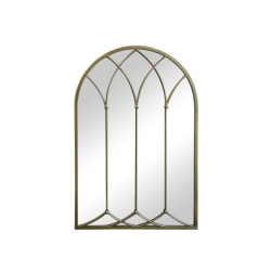 Bronzové antik kovové nástěnné zrcadlo Archia - 60*3*90 cm
