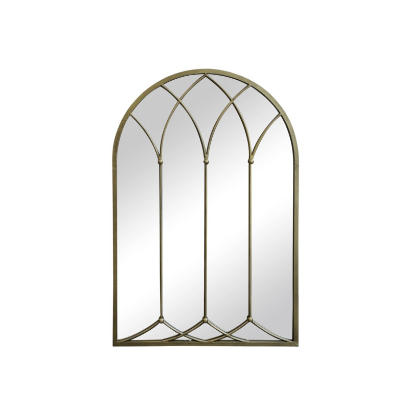 Bronzové antik kovové nástěnné zrcadlo Archia - 60*3*90 cm