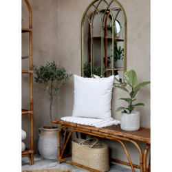 Bronzové antik kovové nástěnné zrcadlo Archia - 60*3*90 cm