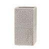 Latté porcelánový držák na kartáčky s ornamenty - 7*7*12 cm