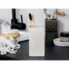 Latté porcelánový držák na kartáčky s ornamenty - 7*7*12 cm