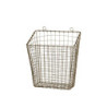 Mosazný antik kovový košík Fil de fer Basket - 28*16*33 cm
