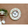Nástěnné hodiny s květinami Flowers de Provence – 34*3cm/ 1*AA