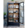 2ks hnědý antik dřevěný box / podnos s uchy Unit - 48*28*18/ 43*23*15 cm