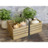 Hnědý antik dřevěný box s rukojetí Apple Crate - 40*25*20 cm