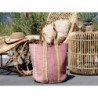 Malinová plážová jutová taška Beach Bag - 40*30*60 cm