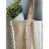 Béžovo-hnědá plážová jutová taška Beach Bag - 40*30*60 cm