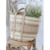 Béžovo-hnědá košíková jutová taška Beach Bag - 40*40*40/ 60 cm