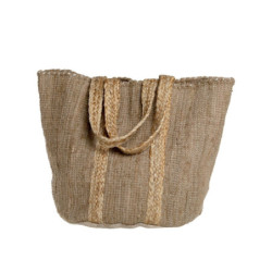 Přírodní hnědá plážová jutová taška Beach Bag - 40*30*60 cm