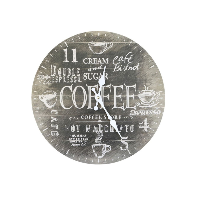 Mocca nástěnné hodiny Coffee – 34*3cm/ 1*AA