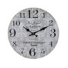 Šedé nástěnné hodiny Be Joyful in Hope – Ø 34 cm/ 1*AA