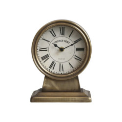 Mosazné antik stolní hodiny Vintage Port – 16*9*21 cm / 1*AA