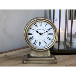 Mosazné antik stolní hodiny Vintage Port – 16*9*21 cm / 1*AA