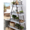 2ks kulatý plechový zinkový antik kbelík s víkem Planters - Ø 36*49/ Ø 30*44 cm