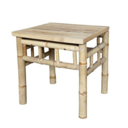 Přírodní bambusový odkládací stolek Bamboo Lyon - 43*38*41 cm