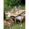 Přírodní bambusový odkládací stolek Bamboo Lyon - 43*38*41 cm
