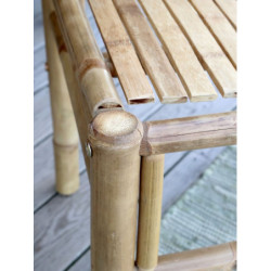 Přírodní bambusová židle Bamboo Lyon - 45*45*81 cm