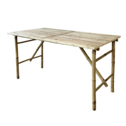 Přírodní bambusový stůl Bamboo Lyon - 150*80*76 cm