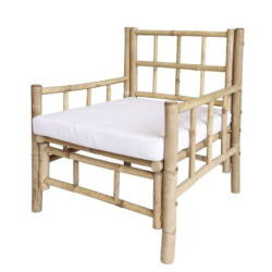 Přírodní bambusové křeslo Bamboo Lyon - 67*67*80 cm