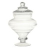 Skleněná nádoba dóza na noze s víkem Trinna - Ø 18*27 cm / 1,5L