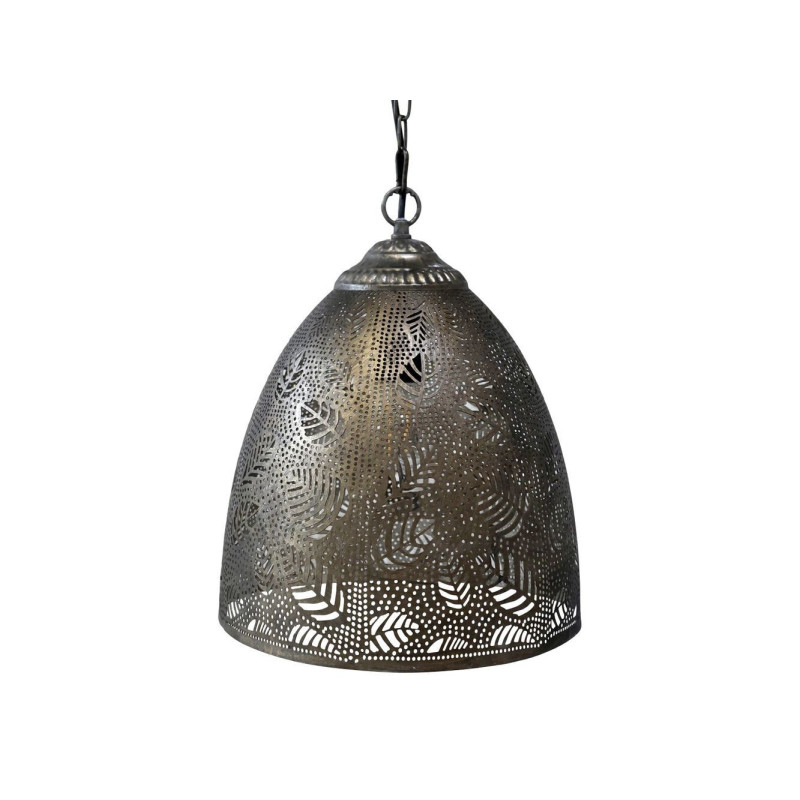 Bronzový antik kovový lustr s listy Vire - 47*59 cm/ E27/ 40W