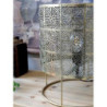 Mosazná antik kovová stolní lampa se vzorem Tappie - 30*36 cm/ E27/ 40W